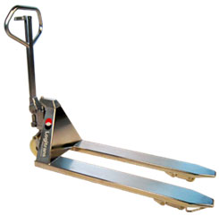 干凈衛生的手動半不銹鋼托盤搬運車